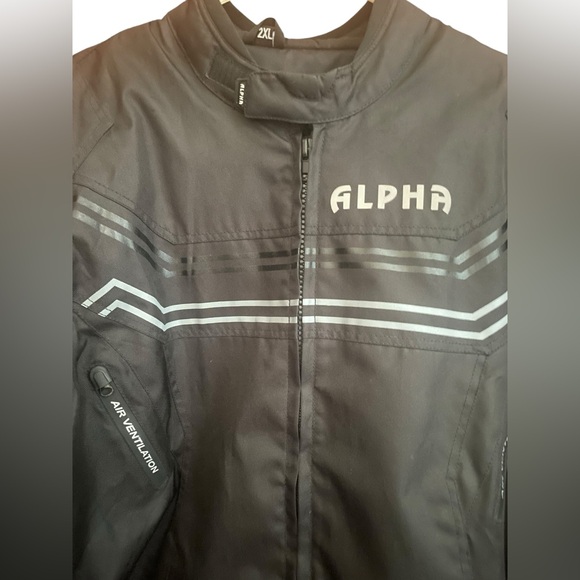 Mens Alpha Cycle Gear Biker Jacket with Pads Size 2XL - Picture 3 of 10